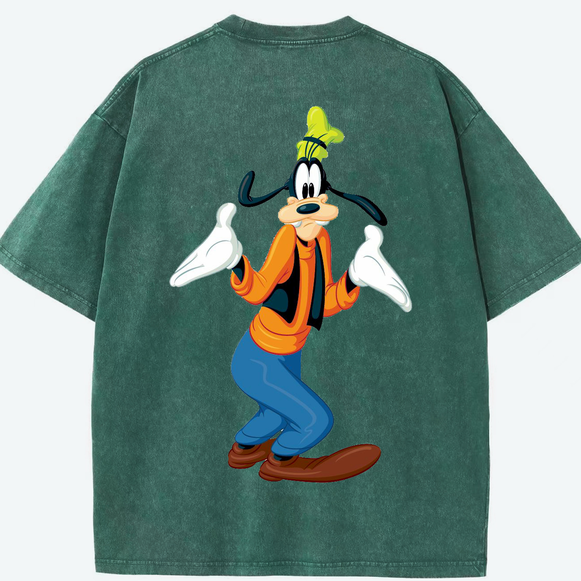 （画像用） ミッキーマウス Mickey Mouse 綿100% ヴィンテージ風 半袖Tシャツ（背面プリント）